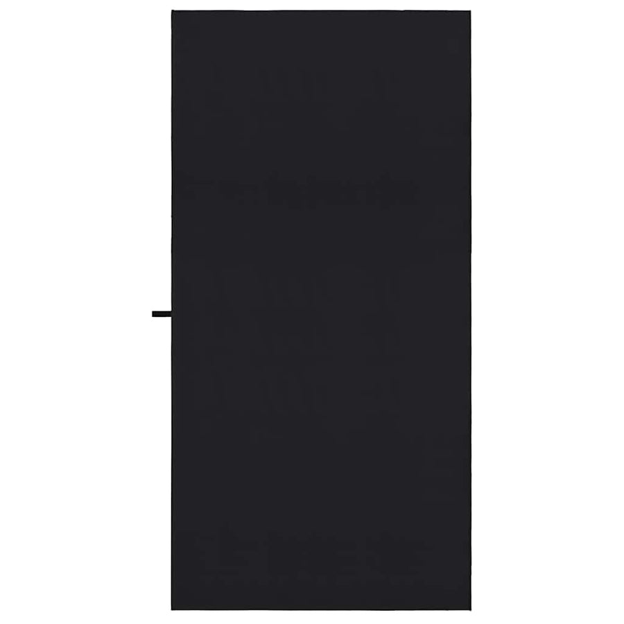 Sporthanddoeken 2 pcs Zwart 180 x 90 cm Polyester en polyamide