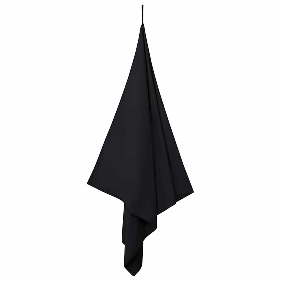 Sporthanddoeken 2 pcs Zwart 200 x 100 cm Polyester en polyamide