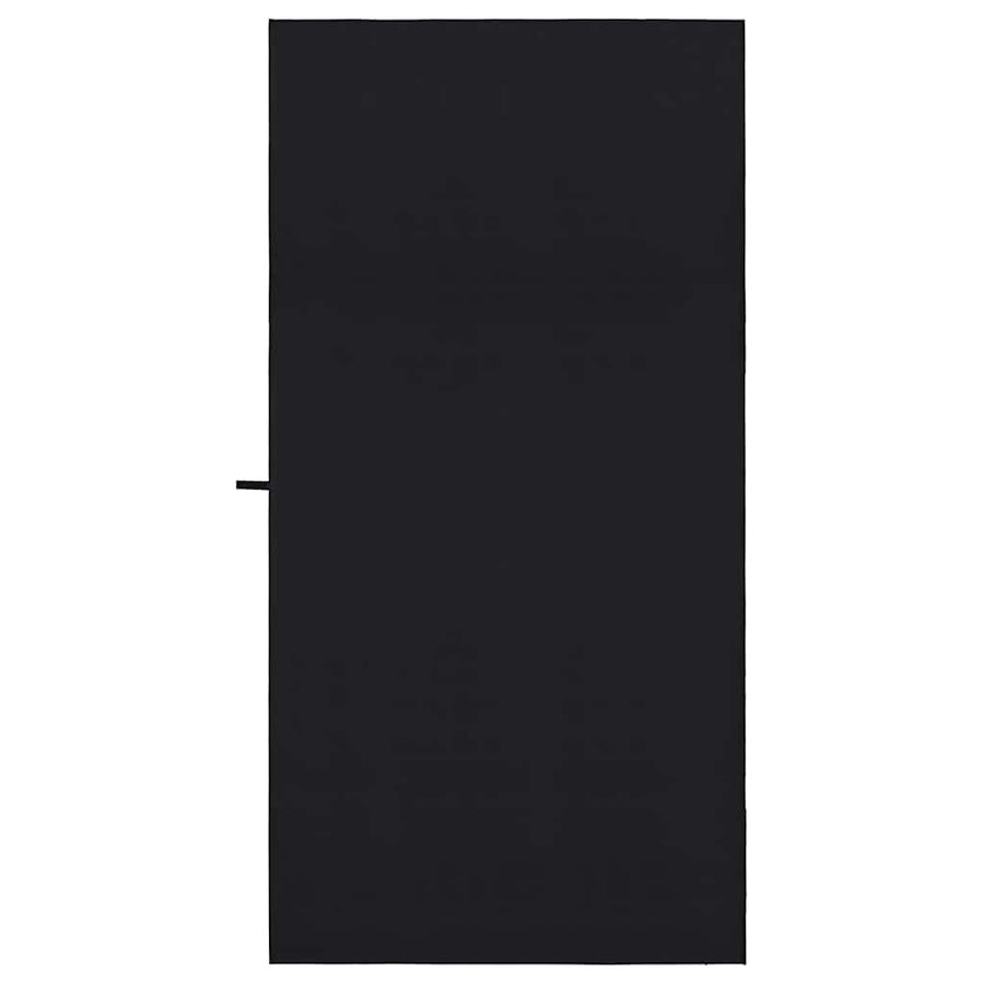 Sporthanddoeken 2 pcs Zwart 200 x 100 cm Polyester en polyamide