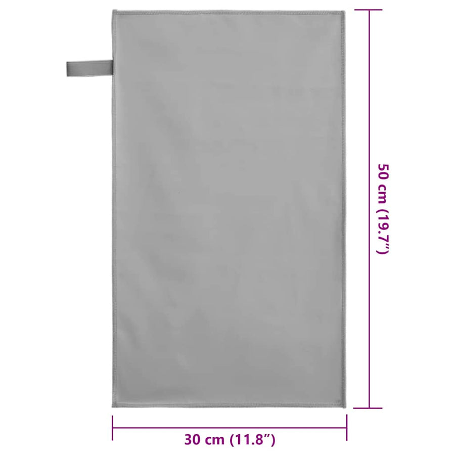 Sporthanddoeken 2 pcs Donkergrijs 50 x 30 cm