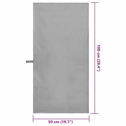 Sporthanddoeken 2 pcs Donkergrijs 100 x 50 cm