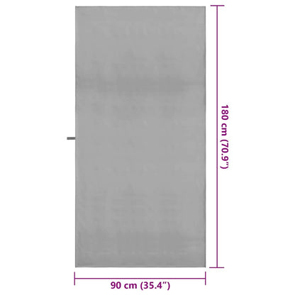 Sporthanddoeken 2 pcs Donkergrijs 90 x 180 cm