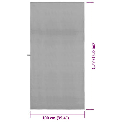 Sporthanddoeken 2 pcs Donkergrijs 200 x 100 cm