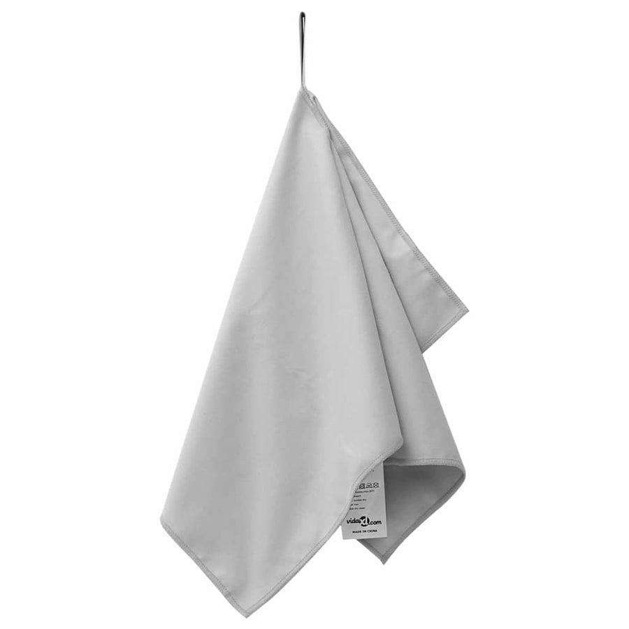 Sporthanddoeken 2 pcs Grijs 50 x 30 cm Polyester en polyamide