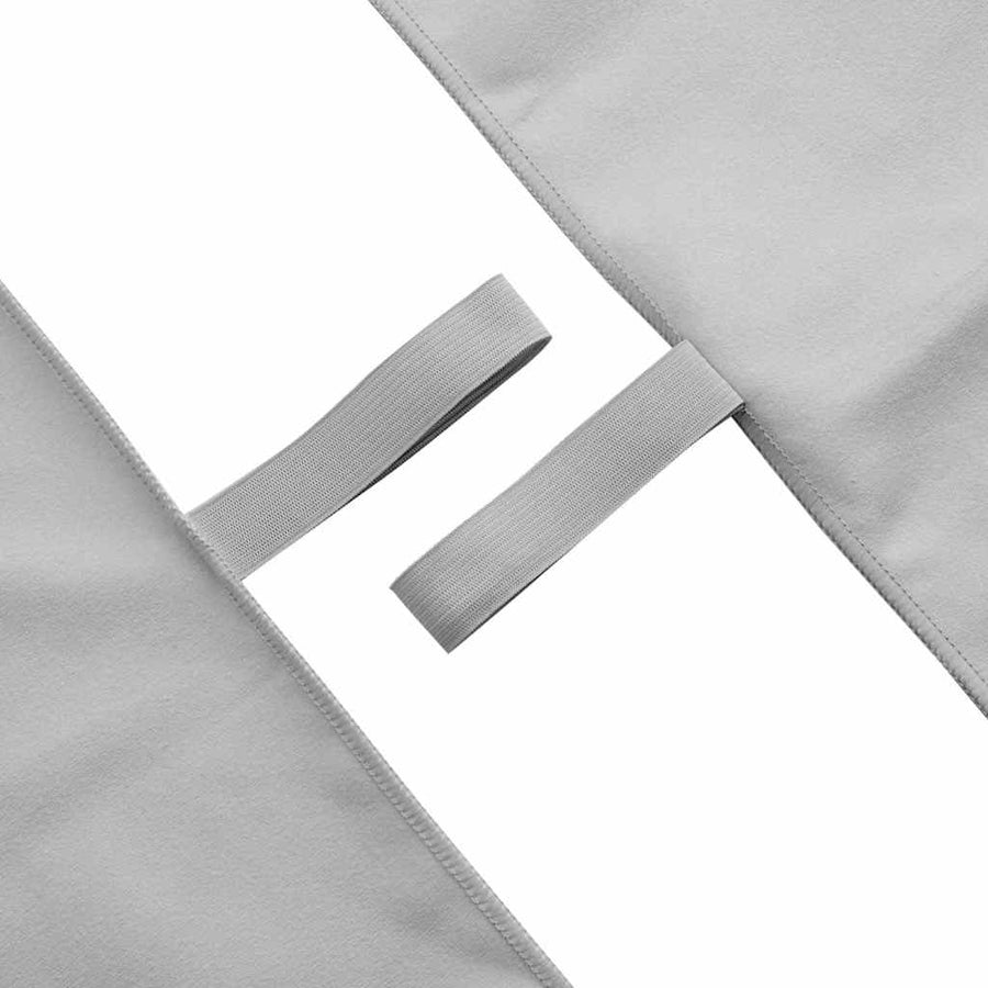 Sporthanddoeken 2 pcs Grijs 180 x 90 cm Polyester en polyamide