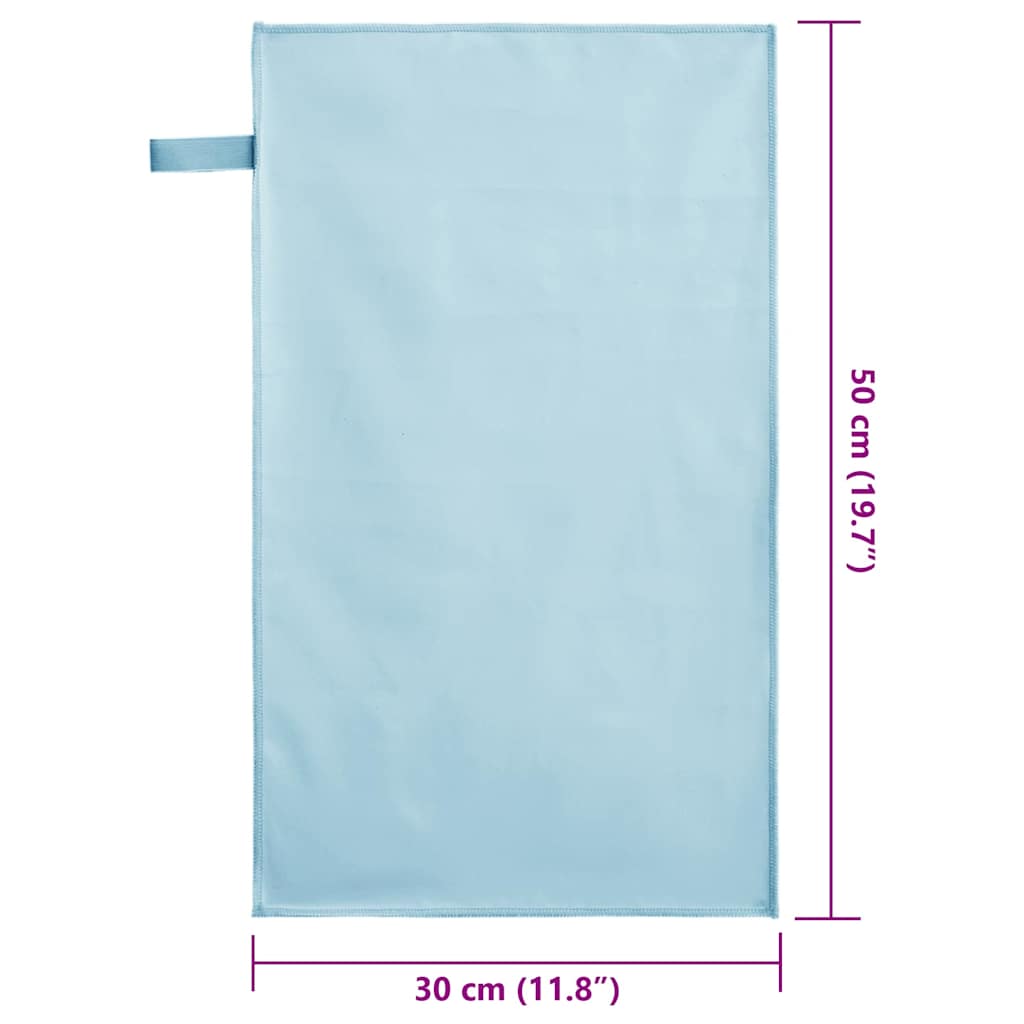 Sporthanddoeken 2 pcs Blauw 50 x 30 cm Polyester en polyamide