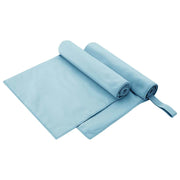 Sporthanddoeken 2 stuks blauw 100x50 cm polyester polyamide