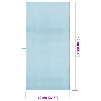 Sporthanddoeken 2 pcs Blauw 140 x 70 cm Polyester en polyamide