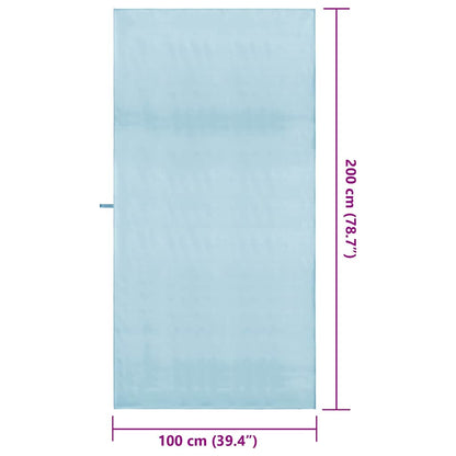 Sporthanddoeken 2 pcs Blauw 200 x 100 cm Polyester en polyamide