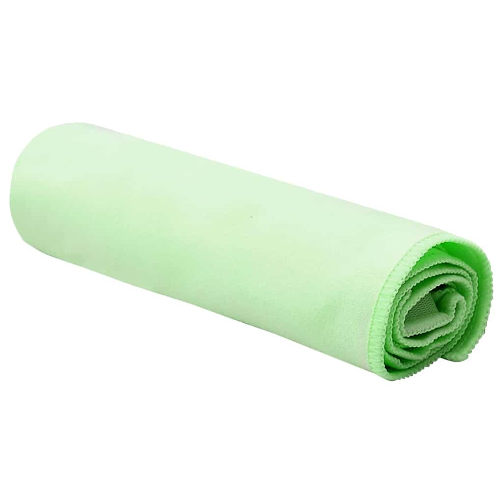 Sporthanddoeken 2 pcs Groen 50 x 30 cm Polyester en polyamide