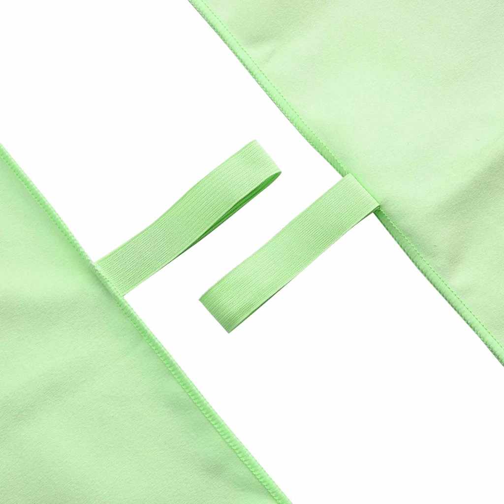 Sporthanddoeken 2 pcs Groen 180 x 90 cm Polyester en polyamide