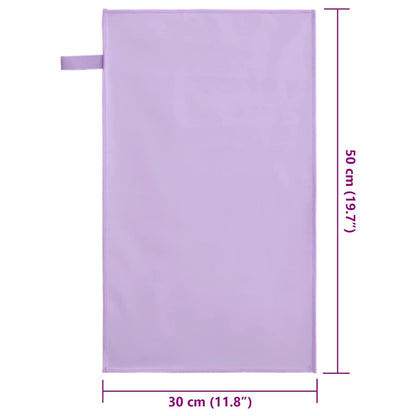 Sporthanddoeken 2 pcs Paars 50 x 30 cm Polyester en polyamide