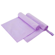 Sporthanddoeken 2 stuks paars 100x50 cm polyester polyamide