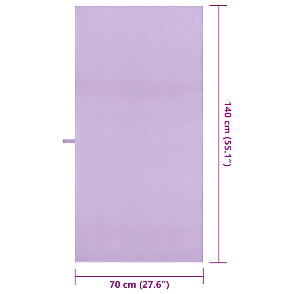 Sporthanddoeken 2 pcs Paars 140 x 70 cm