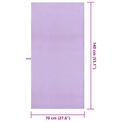 Sporthanddoeken 2 pcs Paars 140 x 70 cm