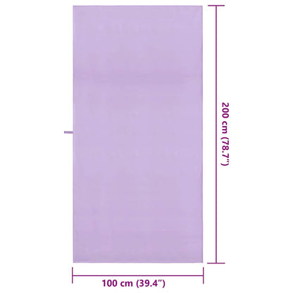 Sporthanddoeken 2 pcs Paars 200 x 100 cm Polyester en polyamide