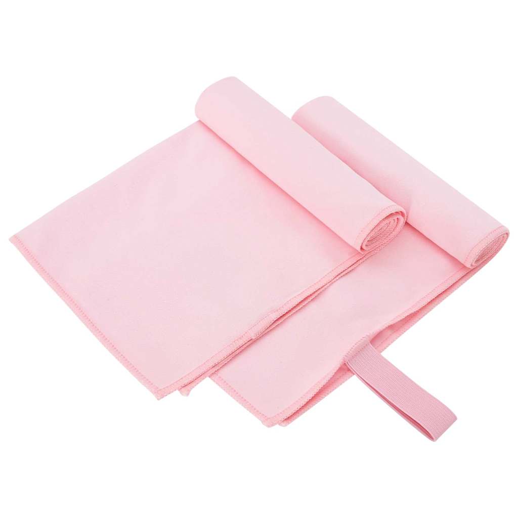 Sporthanddoeken 2 pcs Roze 50 x 30 cm Polyester en polyamide
