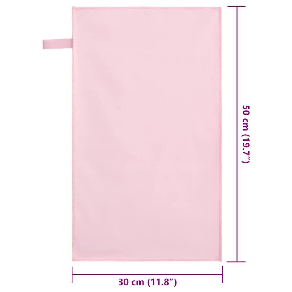 Sporthanddoeken 2 pcs Roze 50 x 30 cm Polyester en polyamide