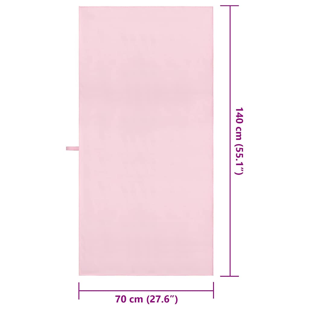 Sporthanddoeken 2 pcs Roze 140 x 70 cm Polyester en polyamide