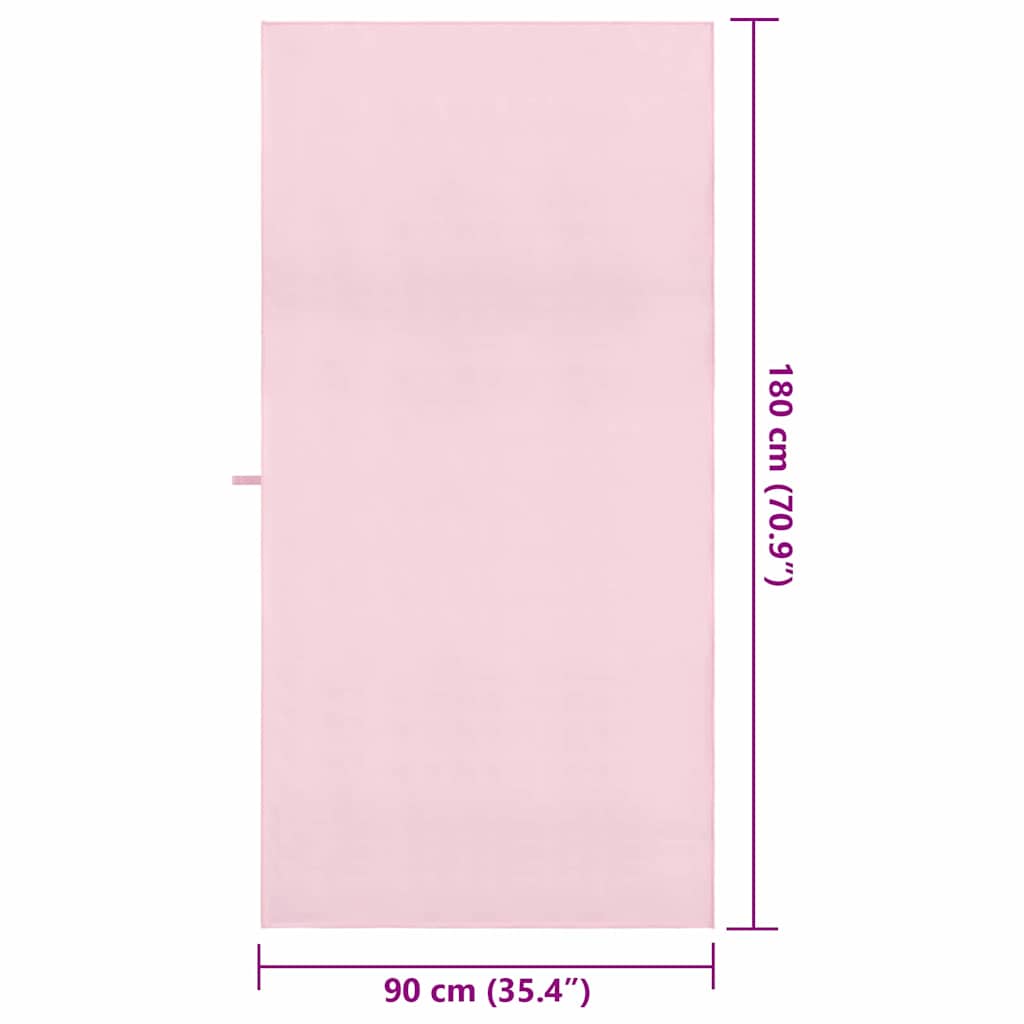 Sporthanddoeken 2 pcs Roze 180 x 90 cm Polyester en polyamide