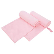 Sporthanddoeken 2 stuks roze 200x100 cm polyester polyamide