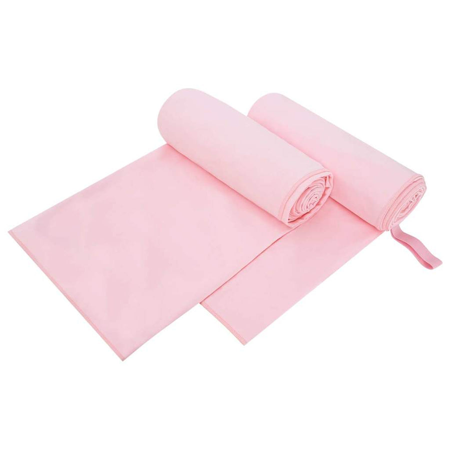Sporthanddoeken 2 pcs Roze 200 x 100 cm Polyester en polyamide
