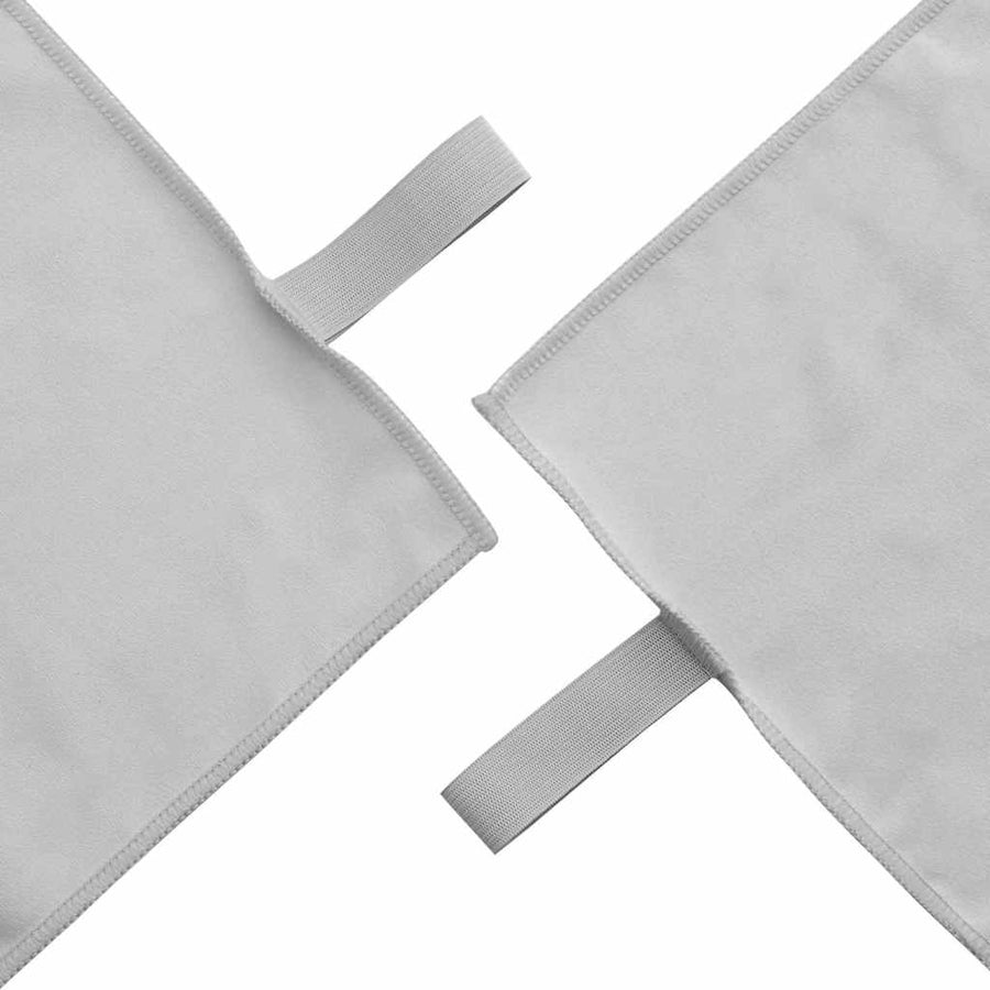 Set van Sporthanddoeken 2 pcs Grijs Stof