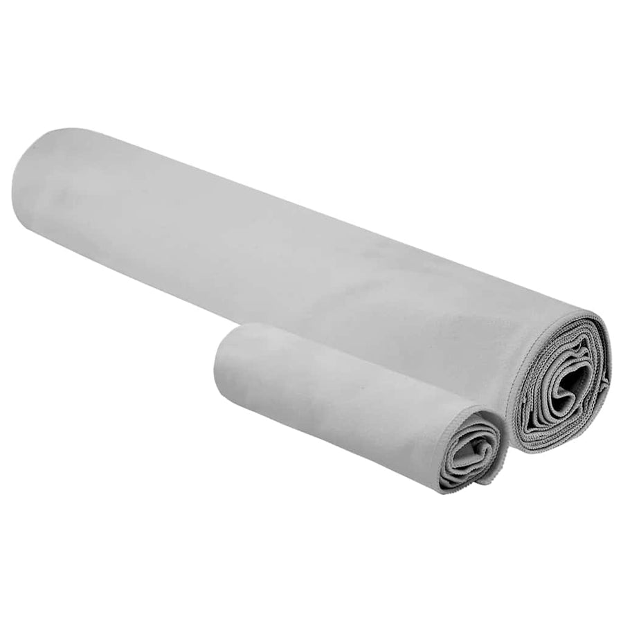 Set van Sporthanddoeken 2 pcs Grijs Stof