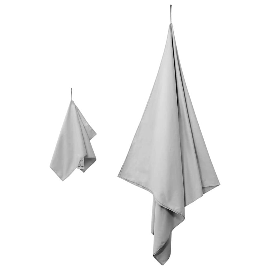 Set van Sporthanddoeken 2 pcs Grijs Stof
