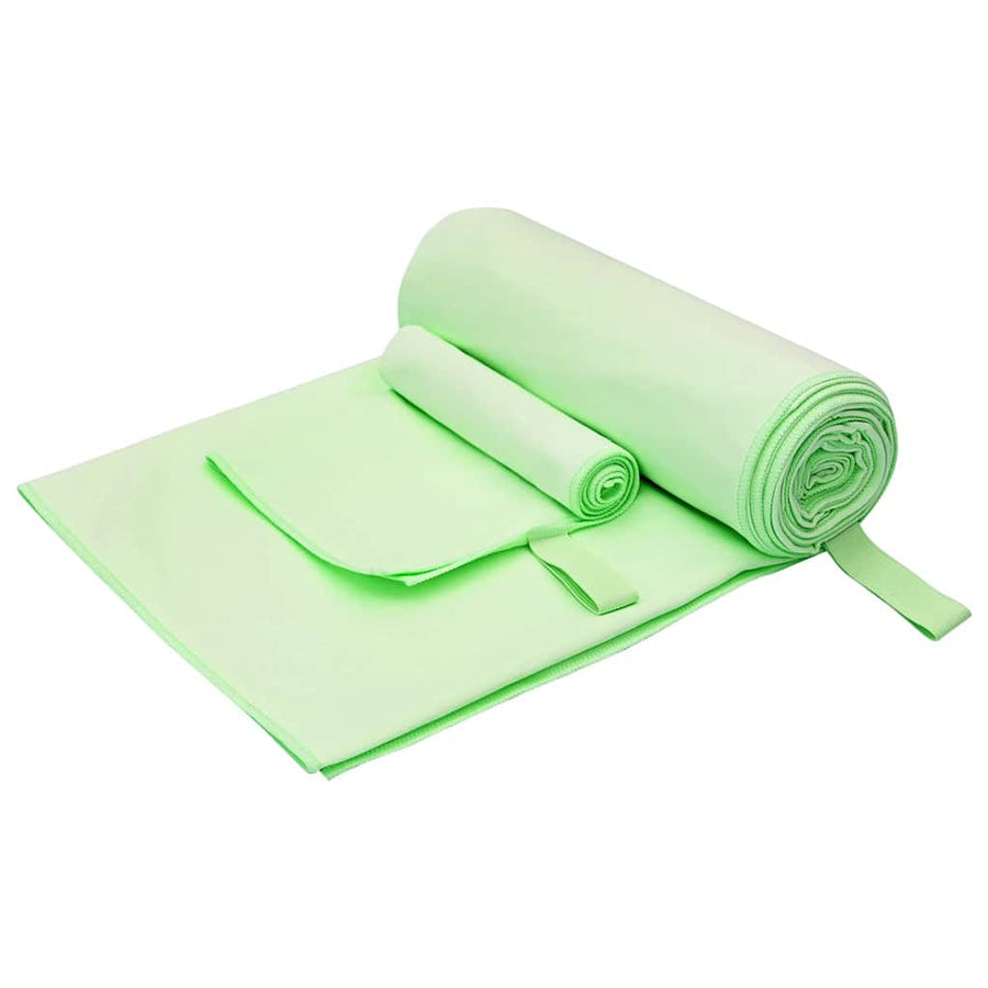 Set van Sporthanddoeken Anders Groen Stof