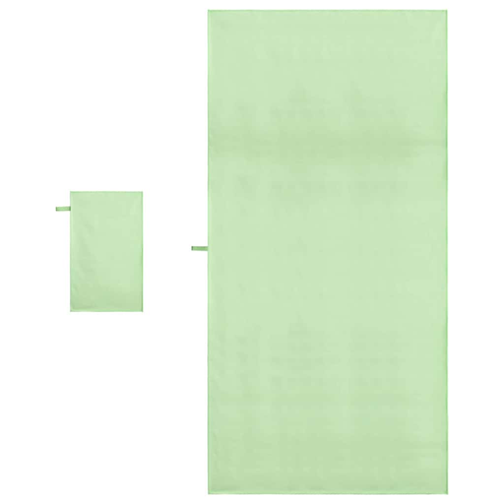 Set van Sporthanddoeken Anders Groen Stof