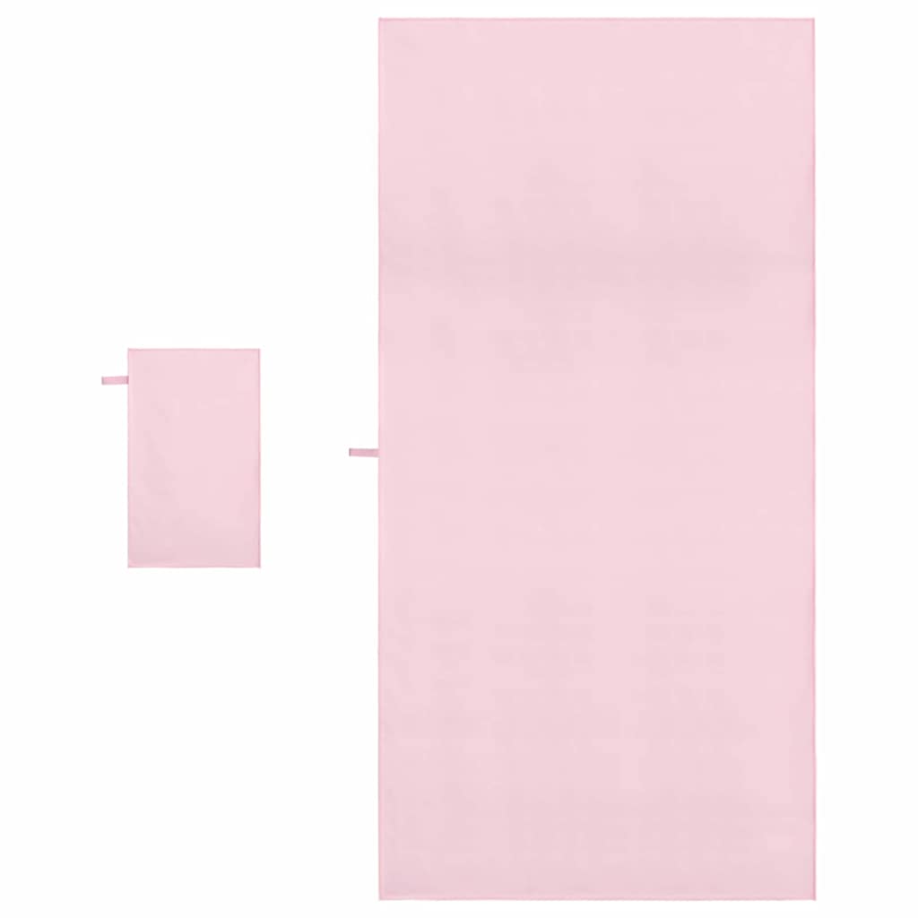 Set van Sporthanddoeken Anders Roze Stof