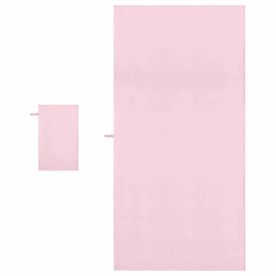 Set van Sporthanddoeken Anders Roze Stof