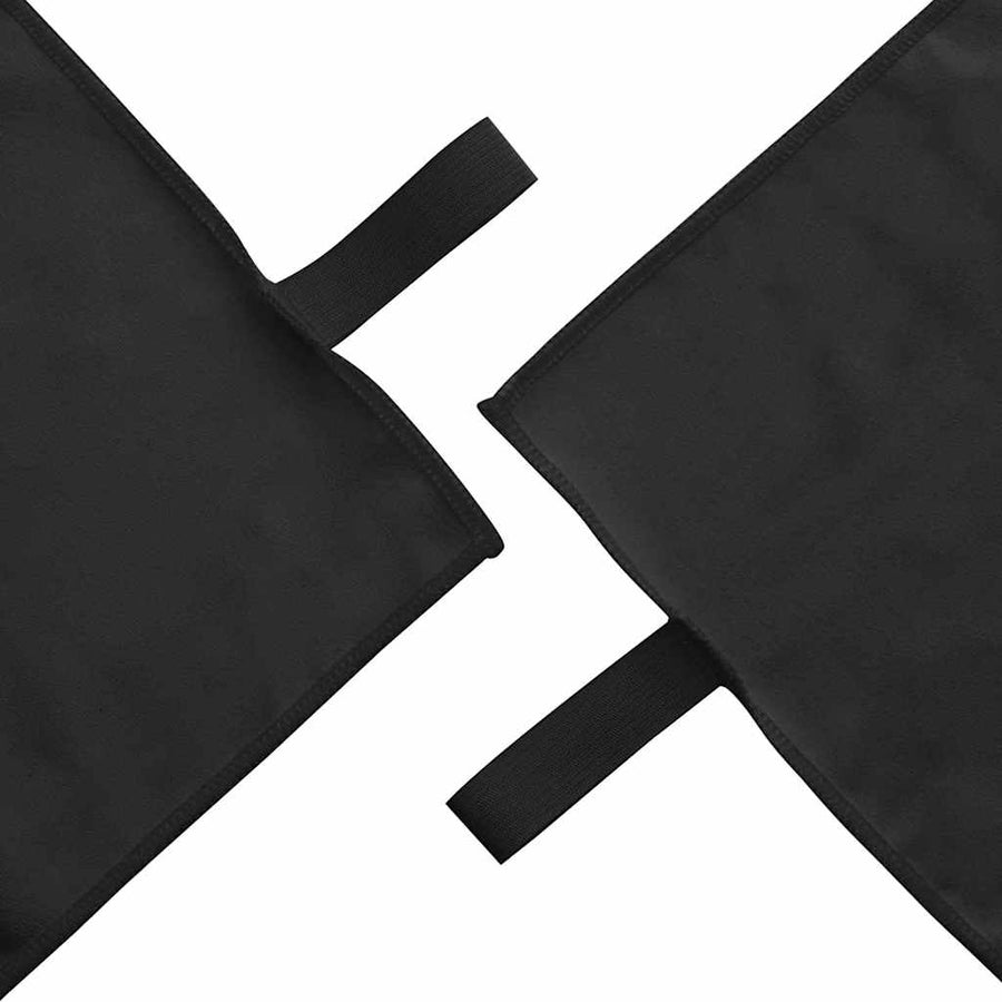 Set van Sporthanddoeken 3 pcs Zwart Polyester en Polyamide
