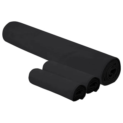 Set van Sporthanddoeken 3 pcs Zwart Polyester en Polyamide