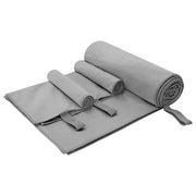 Sporthanddoeken set 3 stuks donkergrijs