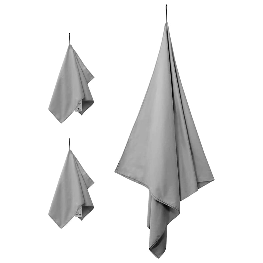 Set van Sporthanddoeken 3 pcs Donkergrijs