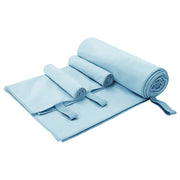 Sporthanddoeken set 3 stuks blauw polyester polyamide 200x100 cm