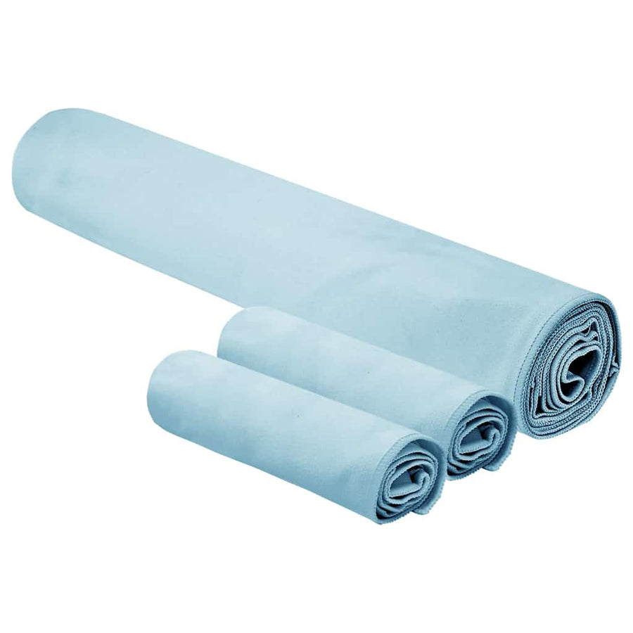Set van Sporthanddoeken 3 pcs Blauw Polyester en Polyamide