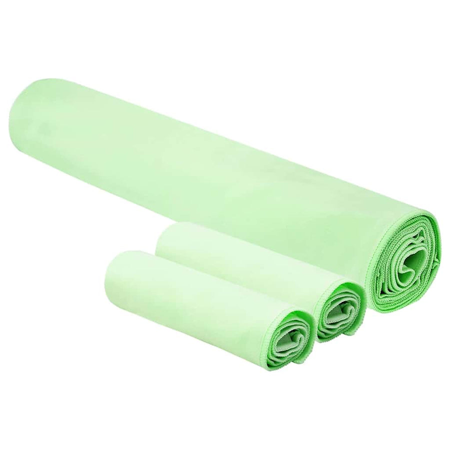 Set van Sporthanddoeken 3 pcs Groen Polyester en Polyamide