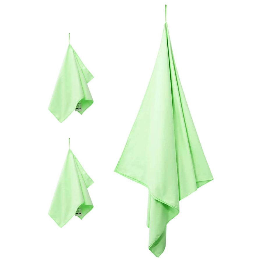 Set van Sporthanddoeken 3 pcs Groen Polyester en Polyamide