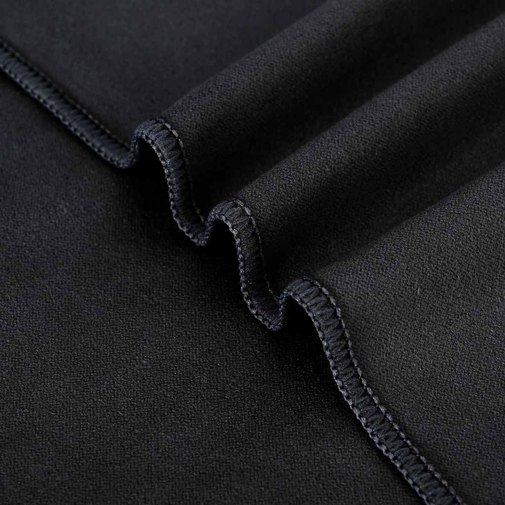 Buiten Stoel Handdoeken 2 pcs Zwart 130 x 60 cm