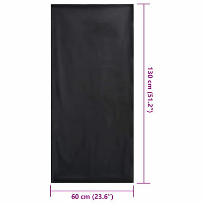 Buiten Stoel Handdoeken 2 pcs Zwart 130 x 60 cm