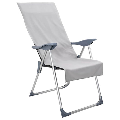 Buiten Stoel Handdoeken 2 pcs Grijs 130 x 60 cm