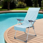 Tuinstoel handdoek 2 stuks groen 130x60 cm