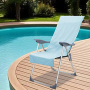 Tuinstoel handdoek 2 stuks groen 130x60 cm