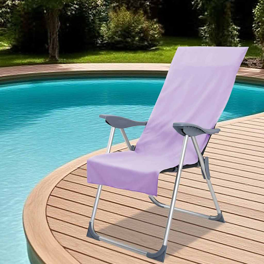 Buiten Stoel Handdoeken 2 pcs Paars 130 x 60 cm
