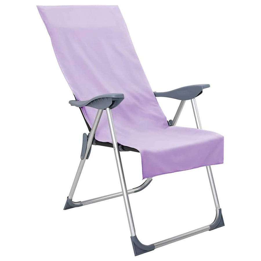 Buiten Stoel Handdoeken 2 pcs Paars 130 x 60 cm