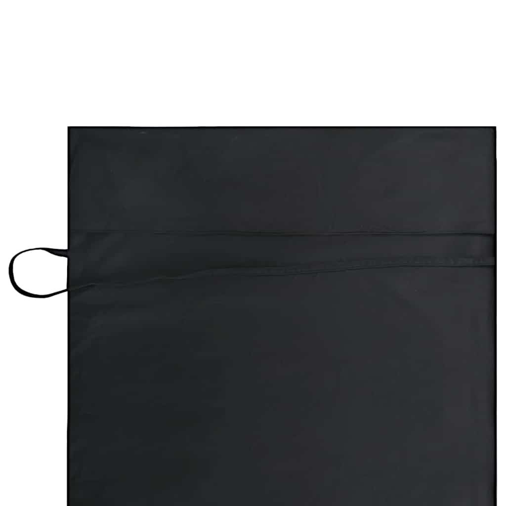 Ligbedhanddoeken 2 pcs Zwart 210 x 75 cm Polyester en Polyamide
