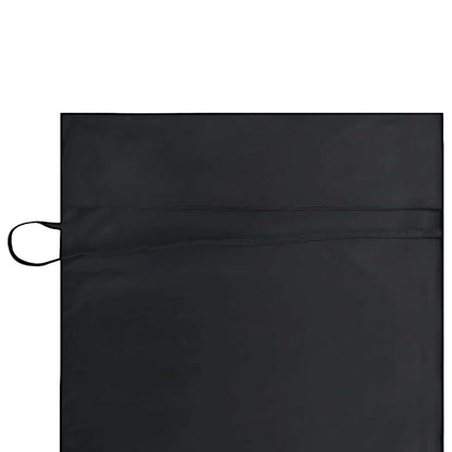 Ligbedhanddoeken 2 pcs Zwart 210 x 75 cm Polyester en Polyamide